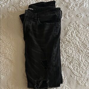 Express Black Ripped Denim